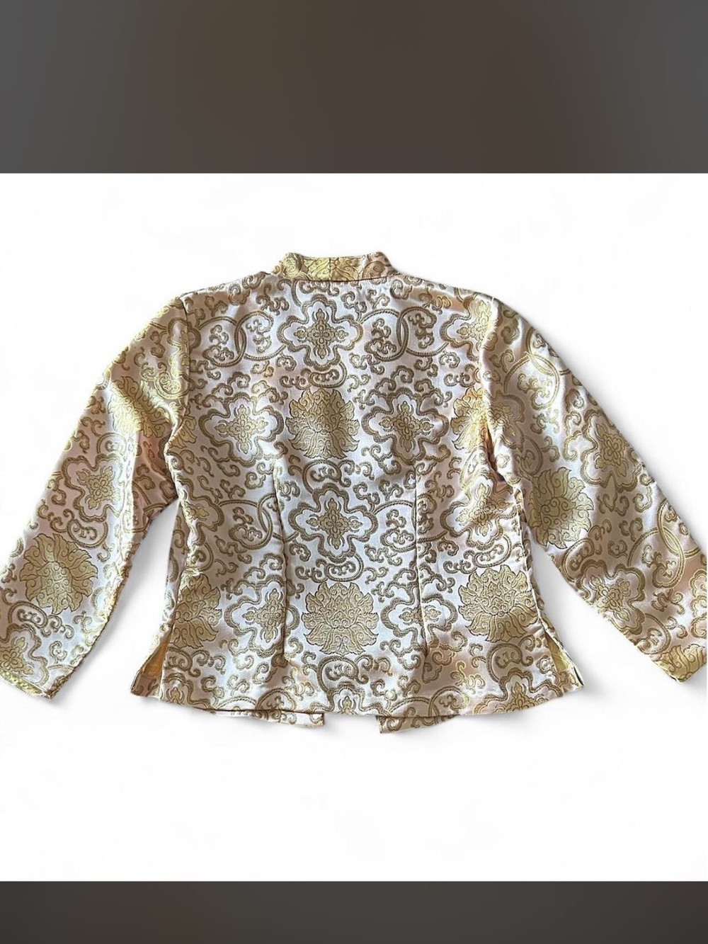 Pink & Gold Brocade Jacket - Picture 2 of 10